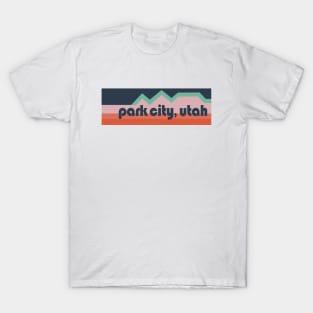 Park City Mountain Stripes Pinks T-Shirt